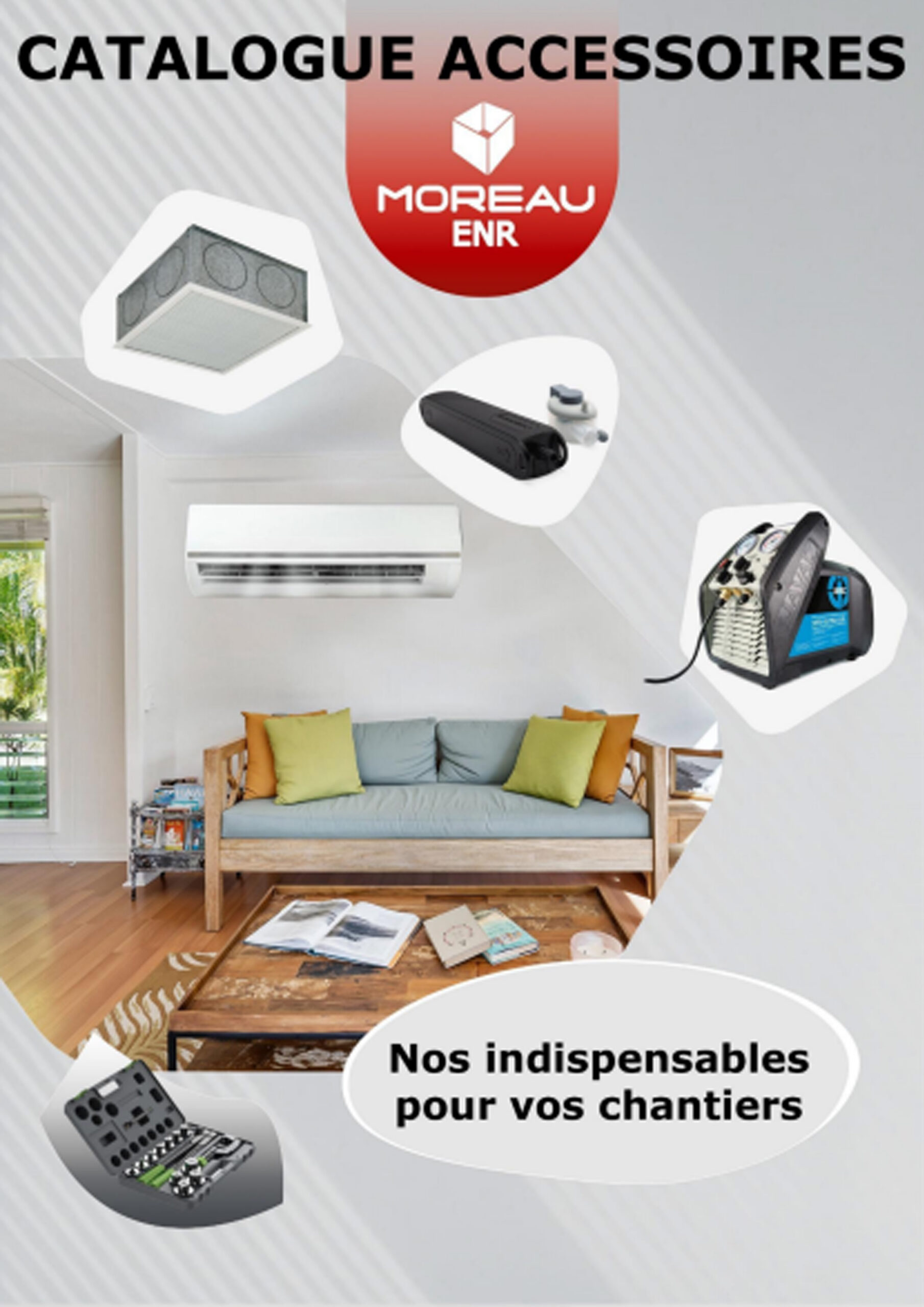 Page de couverture de notre catalogue accessoires ENR