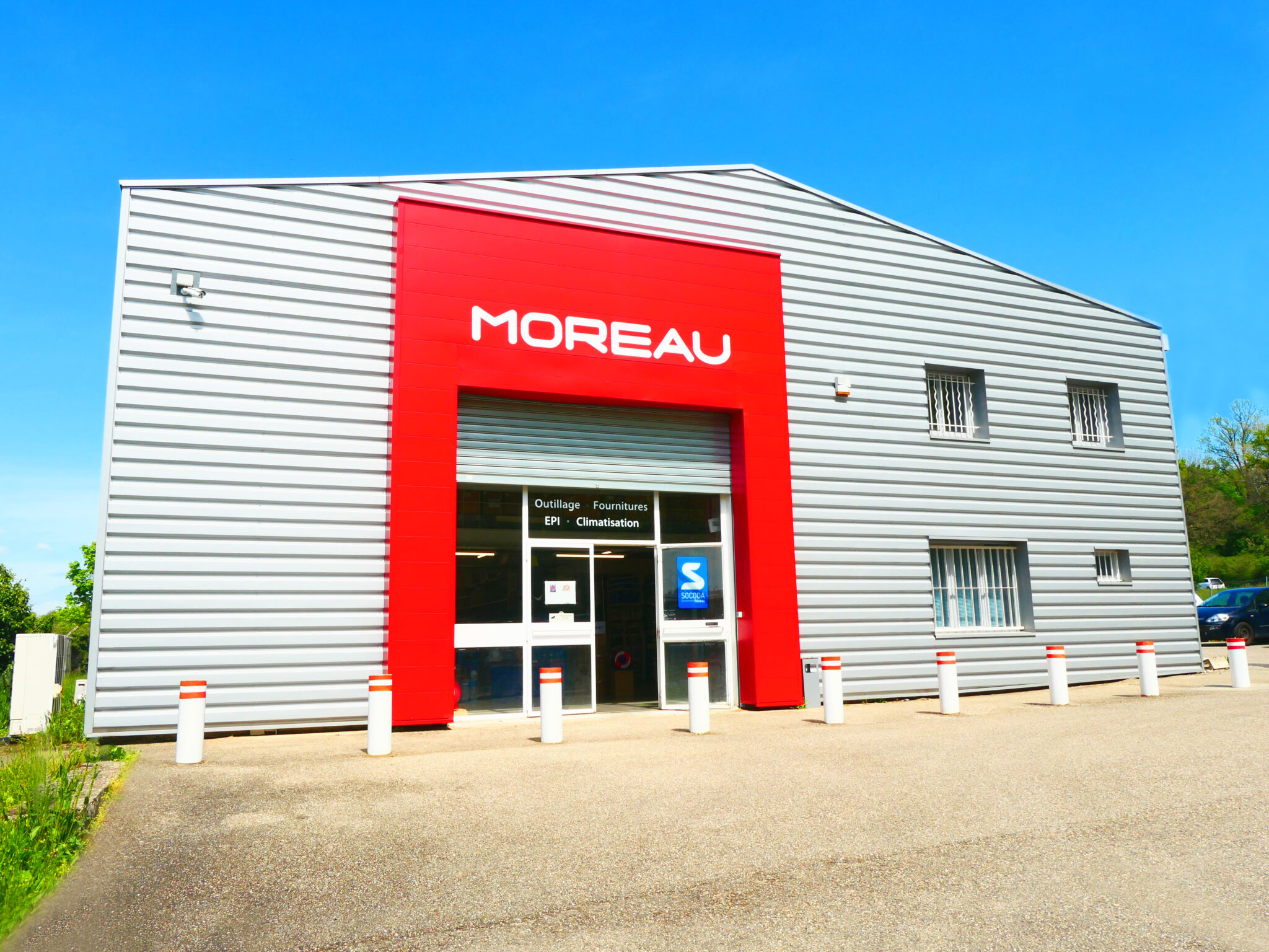 Photo du bâtiment de la société Moreau situé à Saint Genis Laval