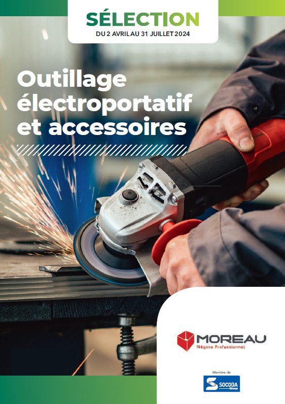 Page de couverture catalogue moreau - Immanquable outillage électroportatif